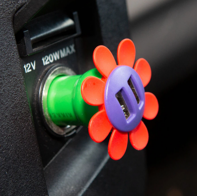 Kikkerland Flower USB Car Charger