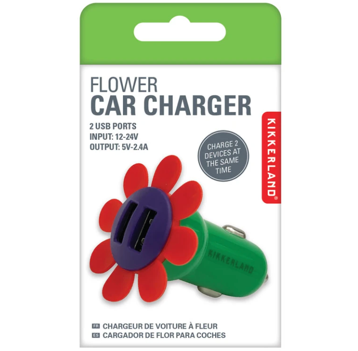 Kikkerland Flower USB Car Charger