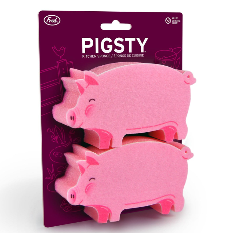 Fred Pigsty Sponges - Pack of 2