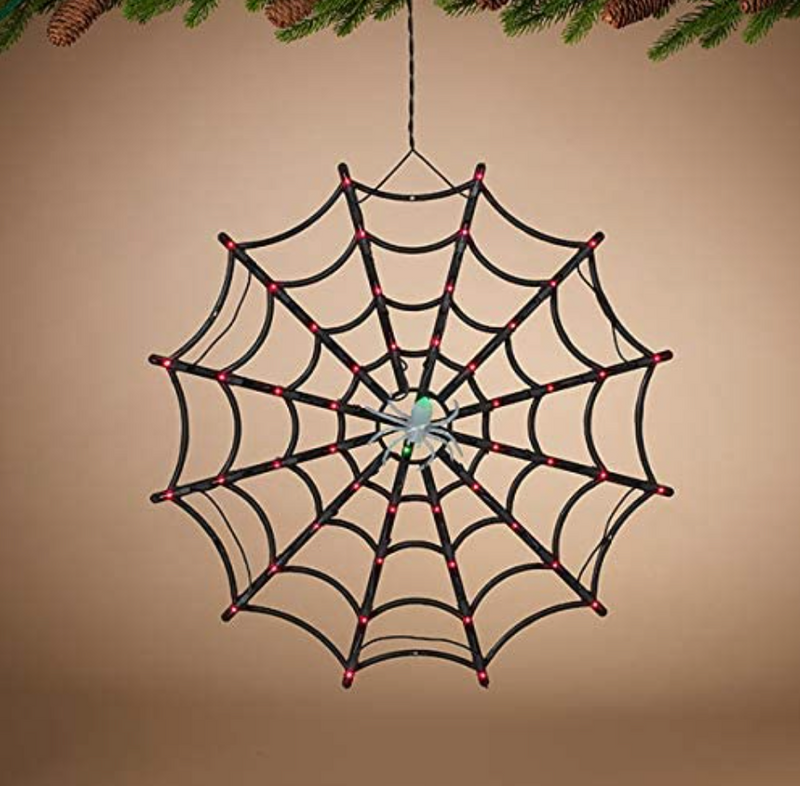 Halloween Light Up Spider Web 21"