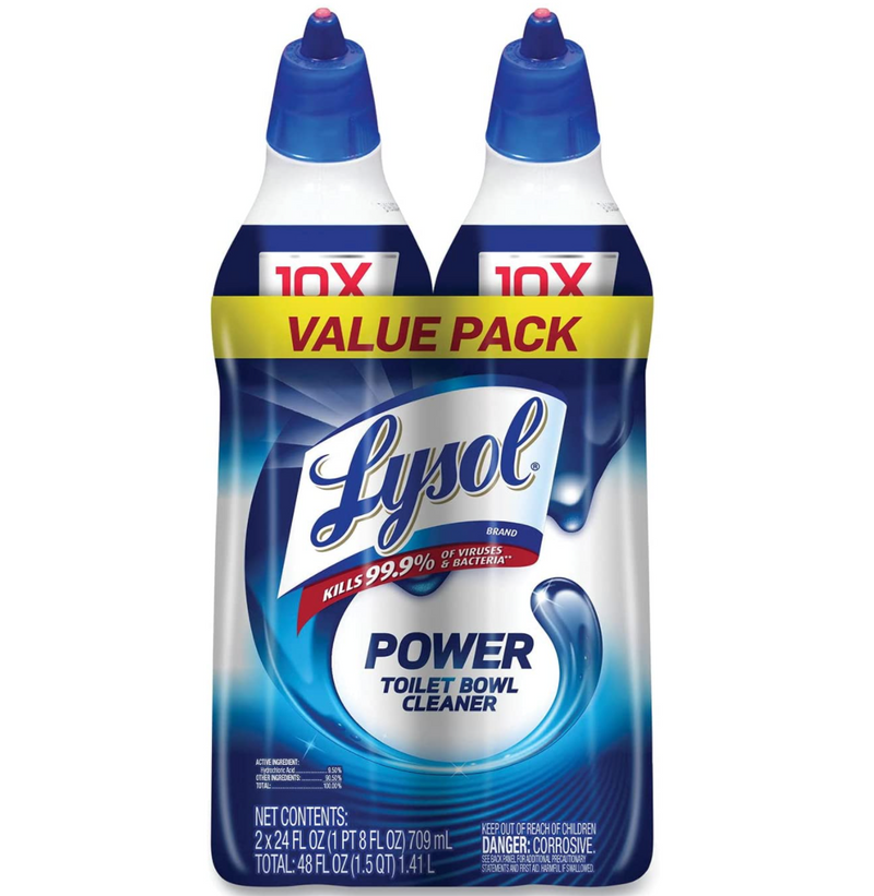 Lysol Power Toilet Bowl Cleaner – 24 oz. – Pack of 2