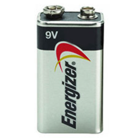 9V Energizer Alkaline Battery – Single