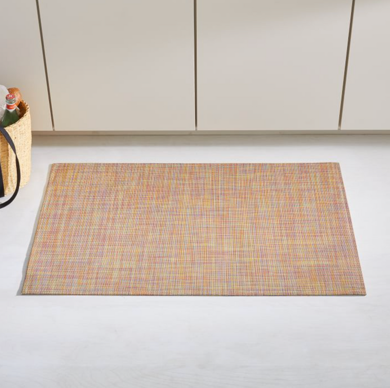 Chilewich Basketweave Floor Mat, Latte