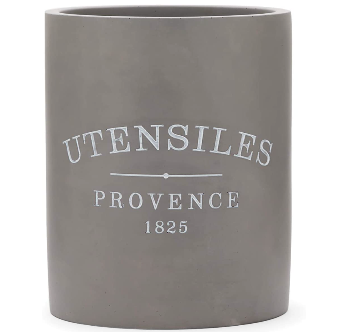 Concrete Utensil Crock or Flower Vase – Gray