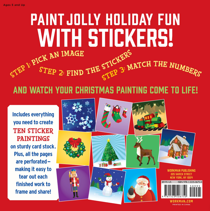 Paint by Sticker Kids Book: Santa