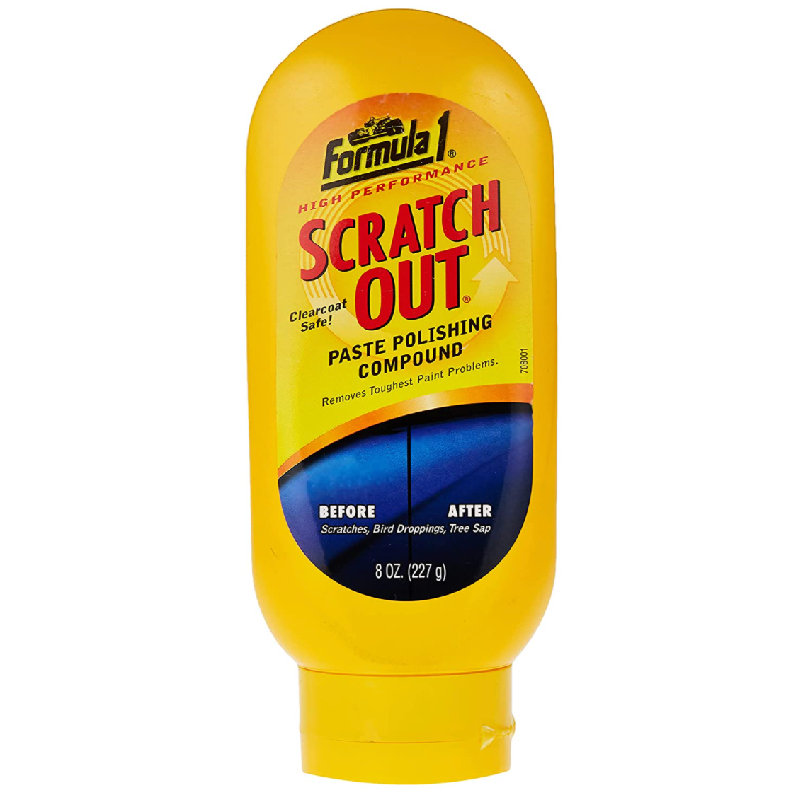 Formula 1 Scratch Out Paste Wax - Scratch Remover for All Auto Paint Finishes - 8 oz.