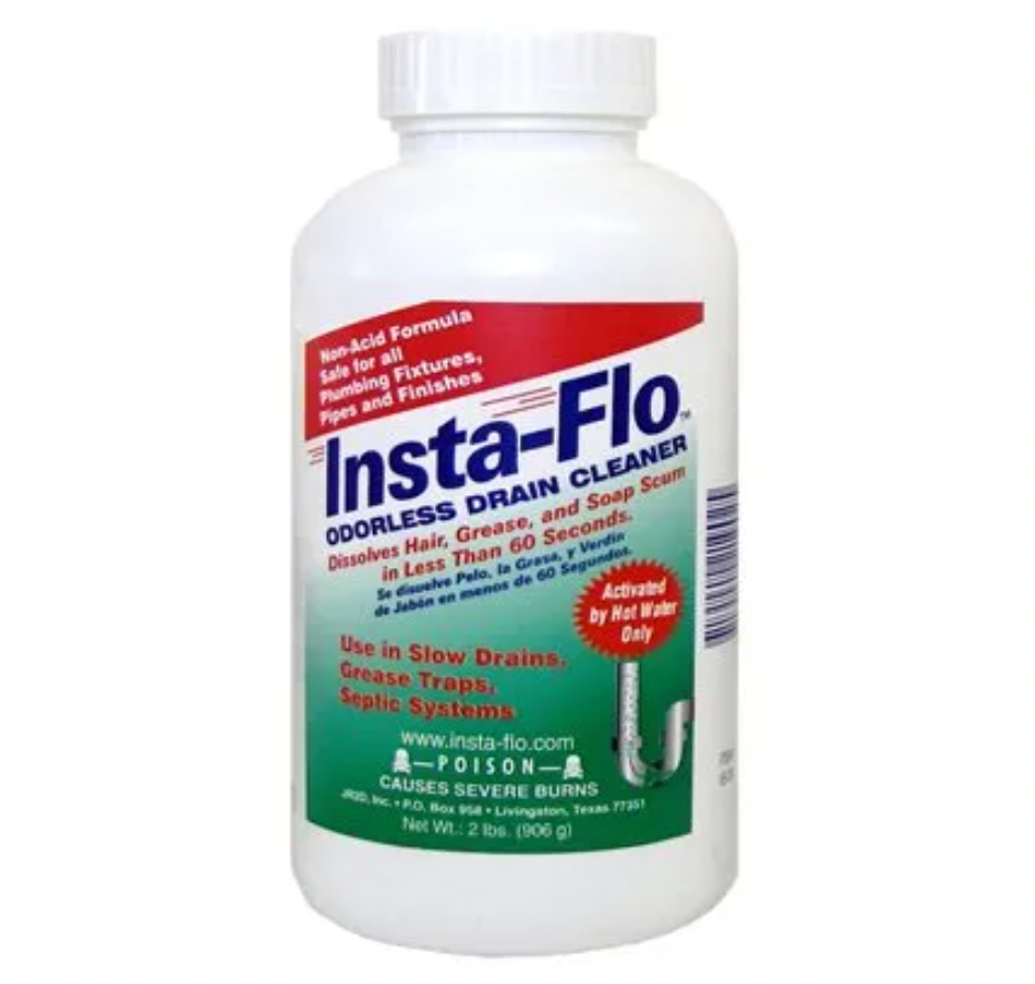 Insta-Flo Odorless Drain Cleaner – 2-Lbs.