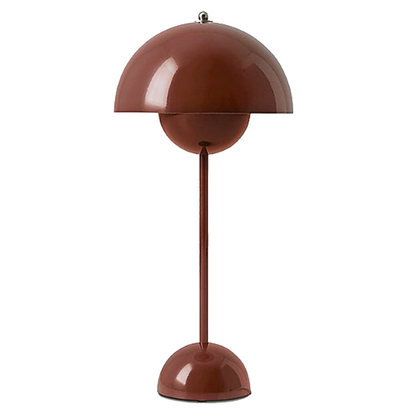 Flowerpot Portable Table Lamp VP9 Designed by Verner Panton – Red-Brown