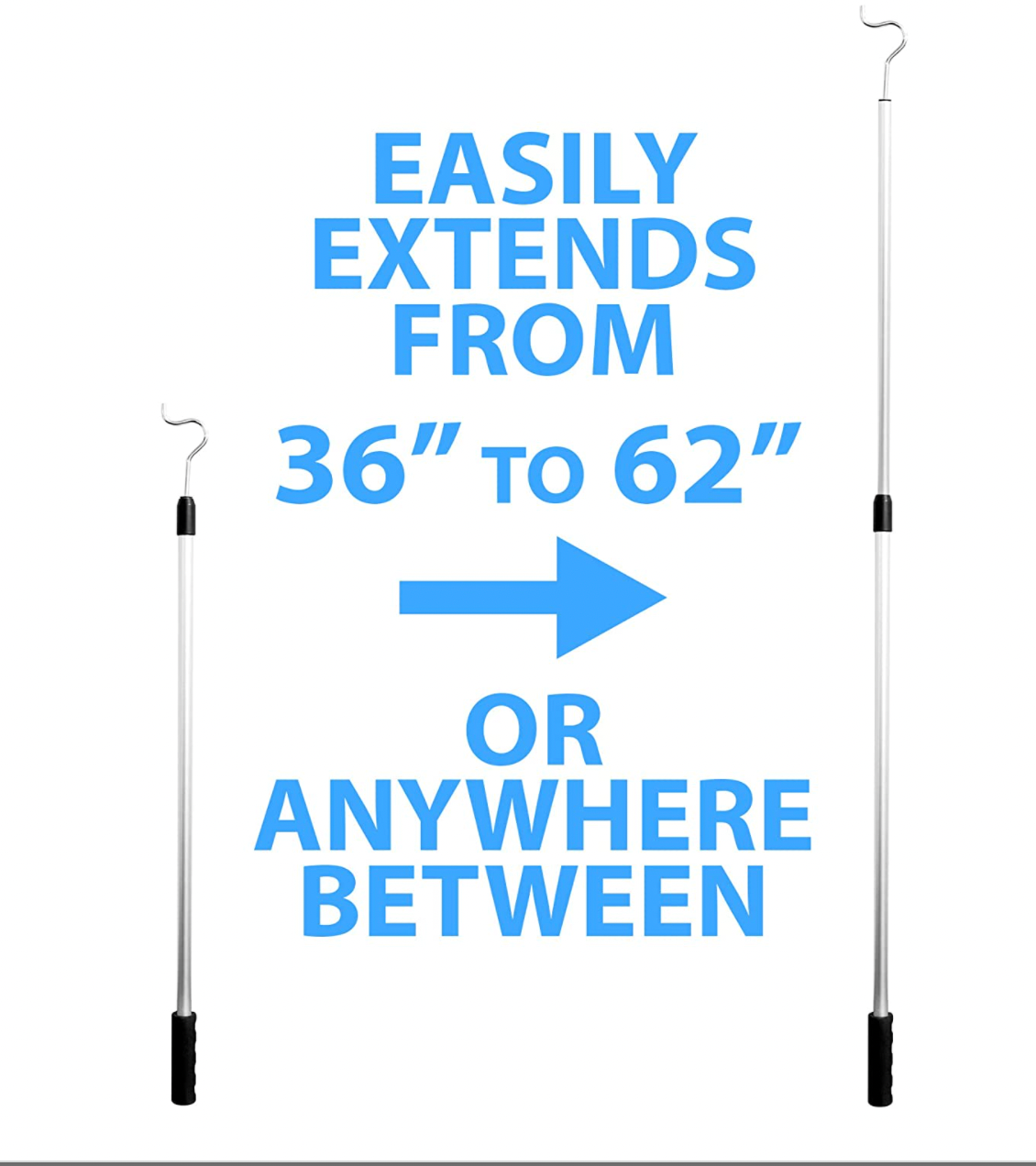 Aluminium Pole Extendable From 36" to 62" - Local Delivery Only