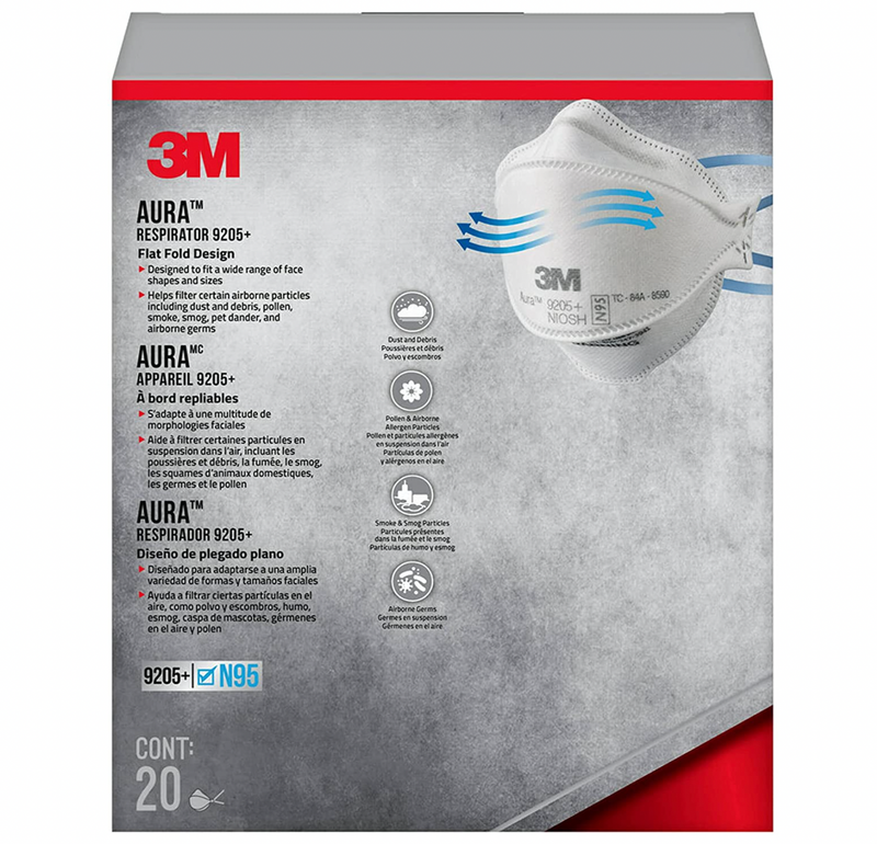 3M™ Aura™ N95 Particle Respirator 9205+  – Pack of 20