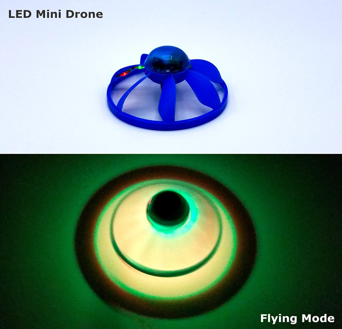 Hover Shot Miniature Flying Saucer Operated By Infrared Shooter