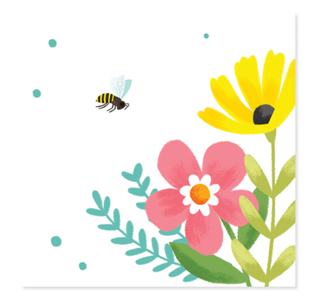 Up With Paper 3D Pop-Up Greeting Card – Bees & Flowers