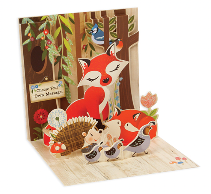 Up With Paper 3D Pop-Up Greeting Card – Fox
