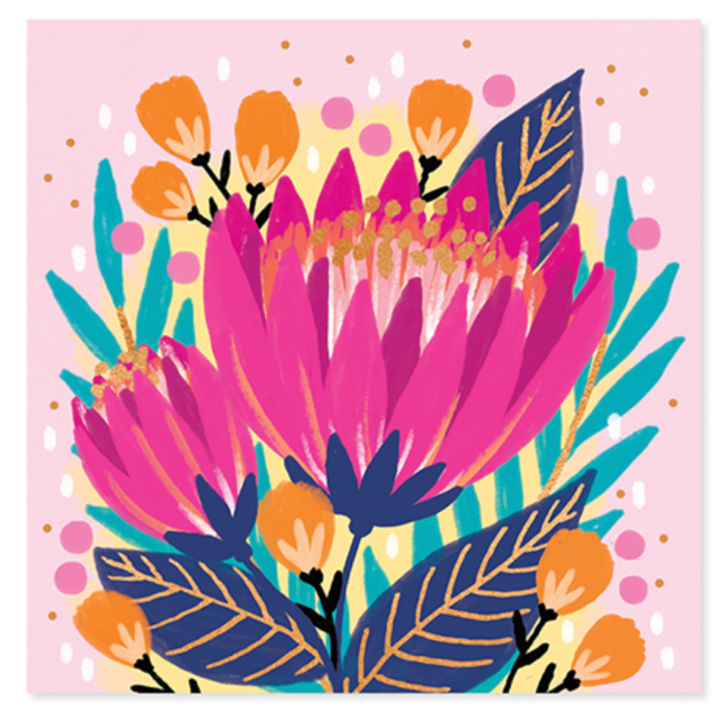 Up With Paper 3D Pop-Up Greeting Card – Protea