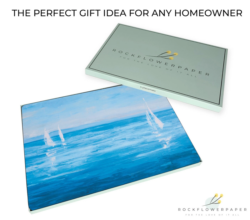 Open Sail Art Hardboard Placemats – Boxed 4 Pack