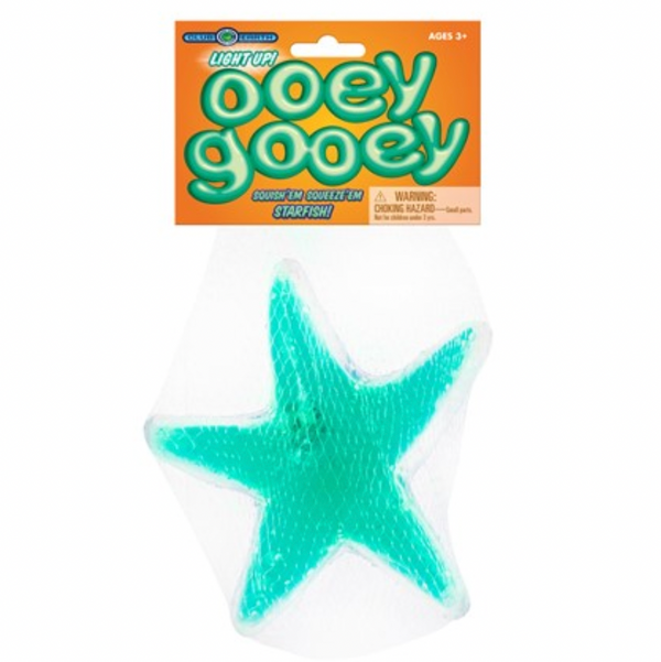 Light Up Ooey Gooey Starfish – Assorted Colors - Sold Individually