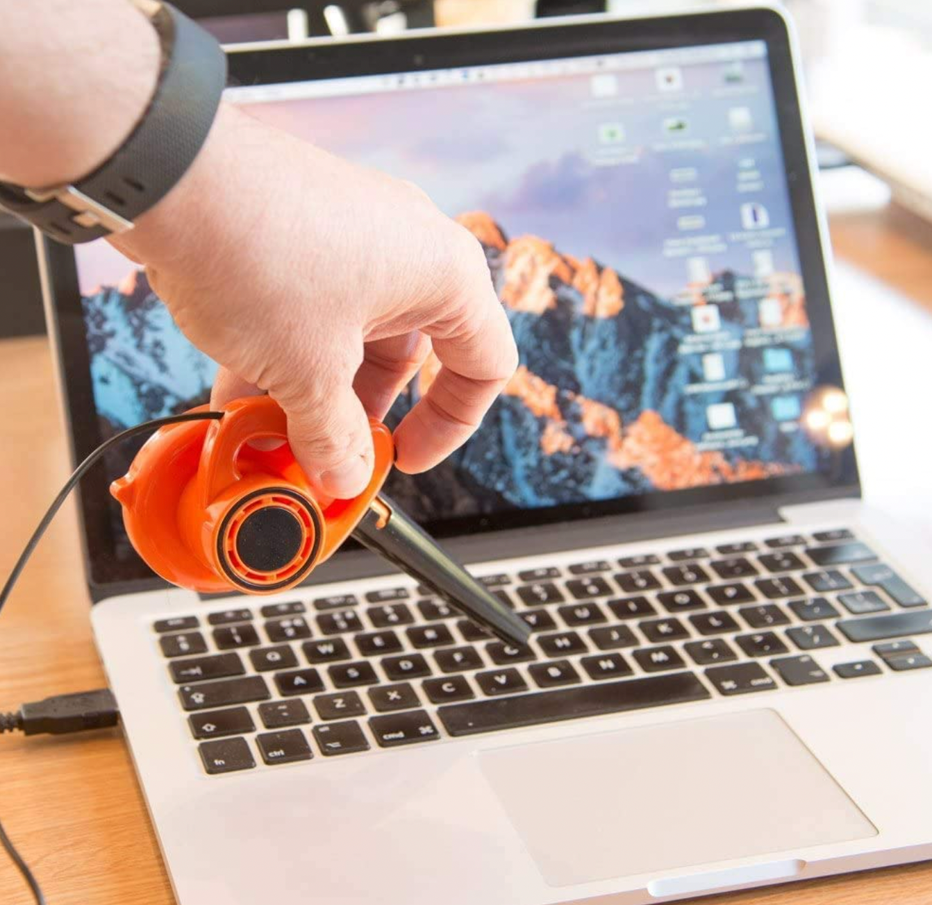 World's Tiniest Blower – USB Power - Orange