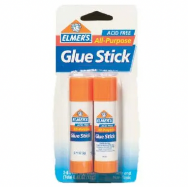 Elmer's All-Purpose Permanent Glue Stick, White Application, 0.21 oz., 24  Pack