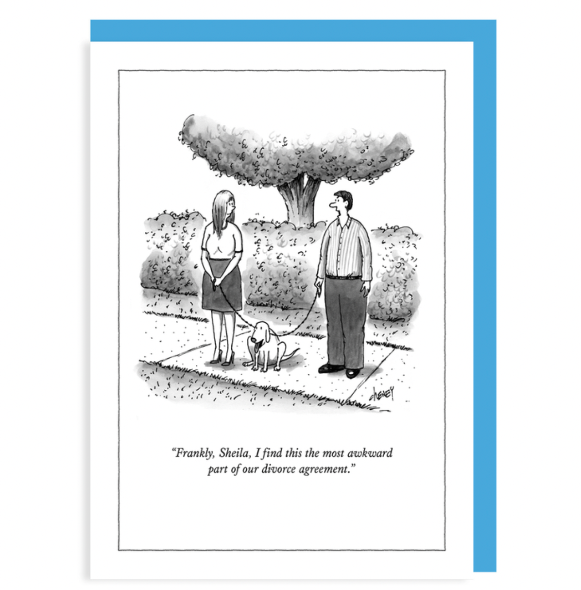 New Yorker Note Card -  Divorce Agreement