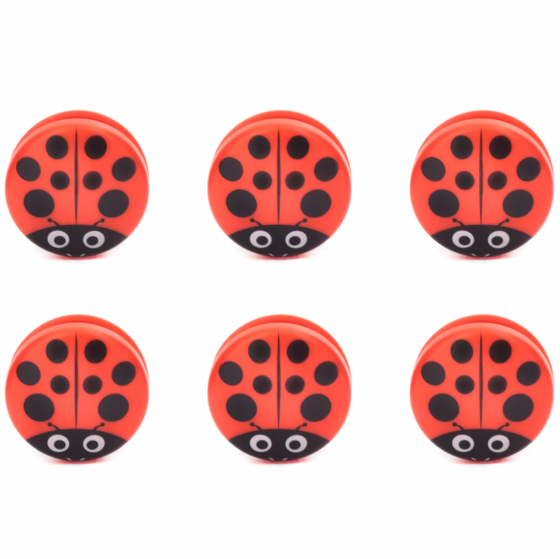 Kikkerland Ladybug Bag Clips – Set of 6