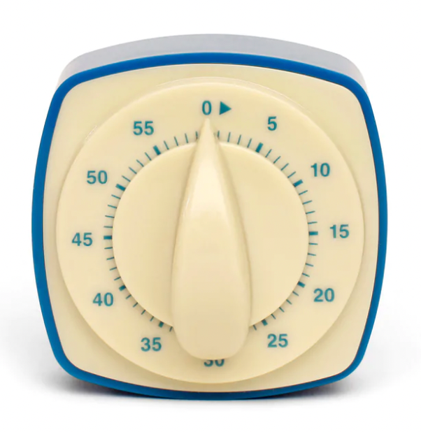 Kikkerland Retro Kitchen Timer – Assorted Colors – Sold Individually