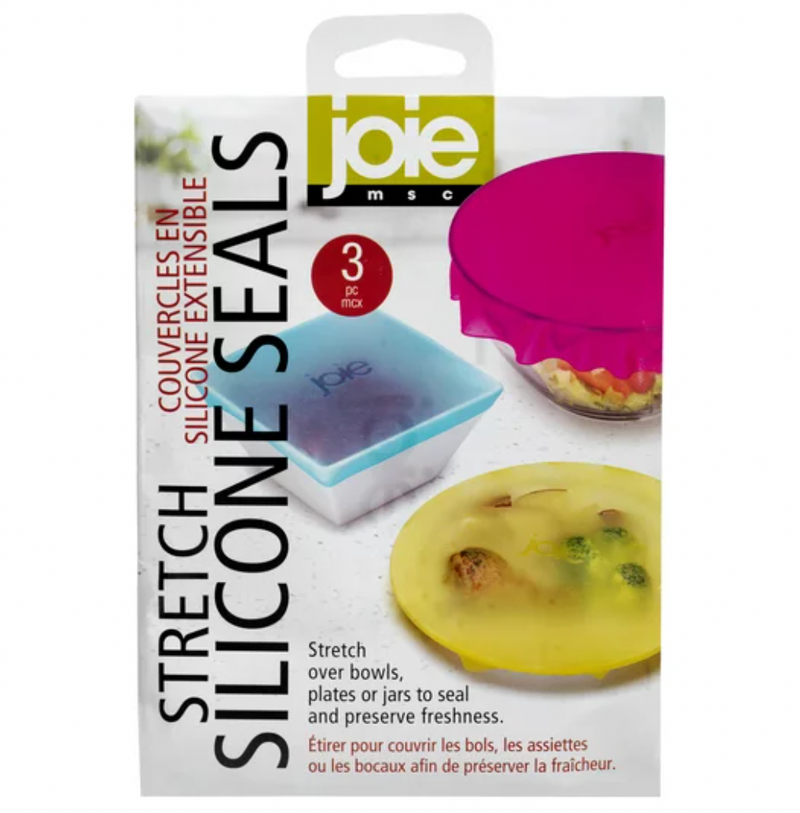 Joie Stretch Silicone Seals - Reusable Silicone Food Covers – Pack of 3