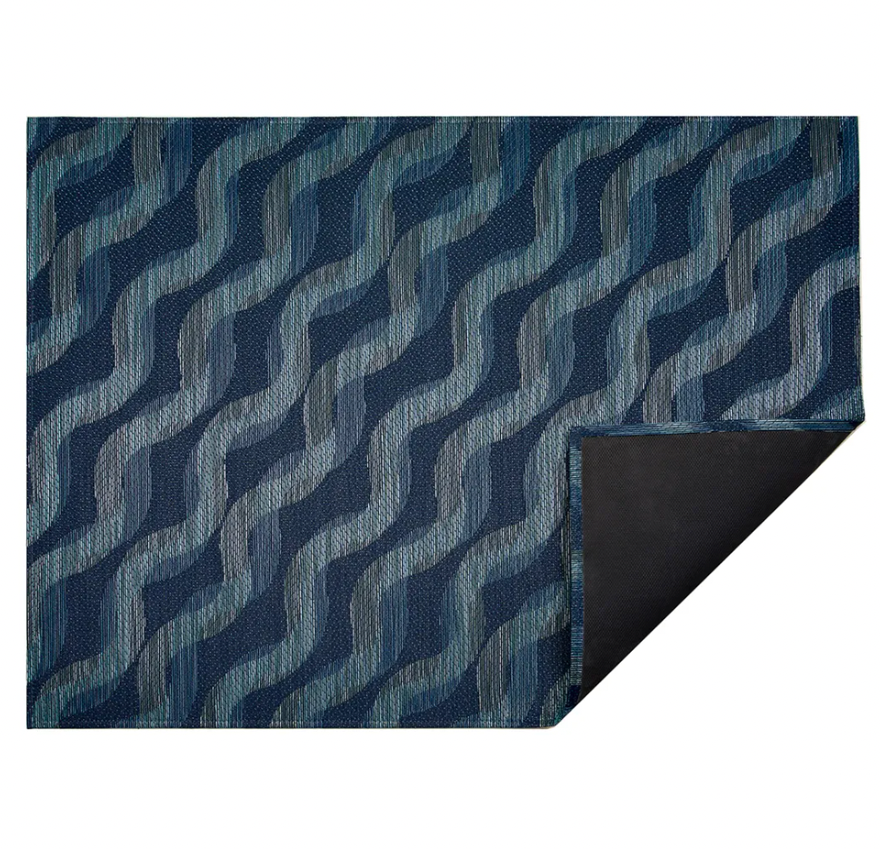 Chilewich Twist Woven Floor Mat – Ocean – 23" x 36"