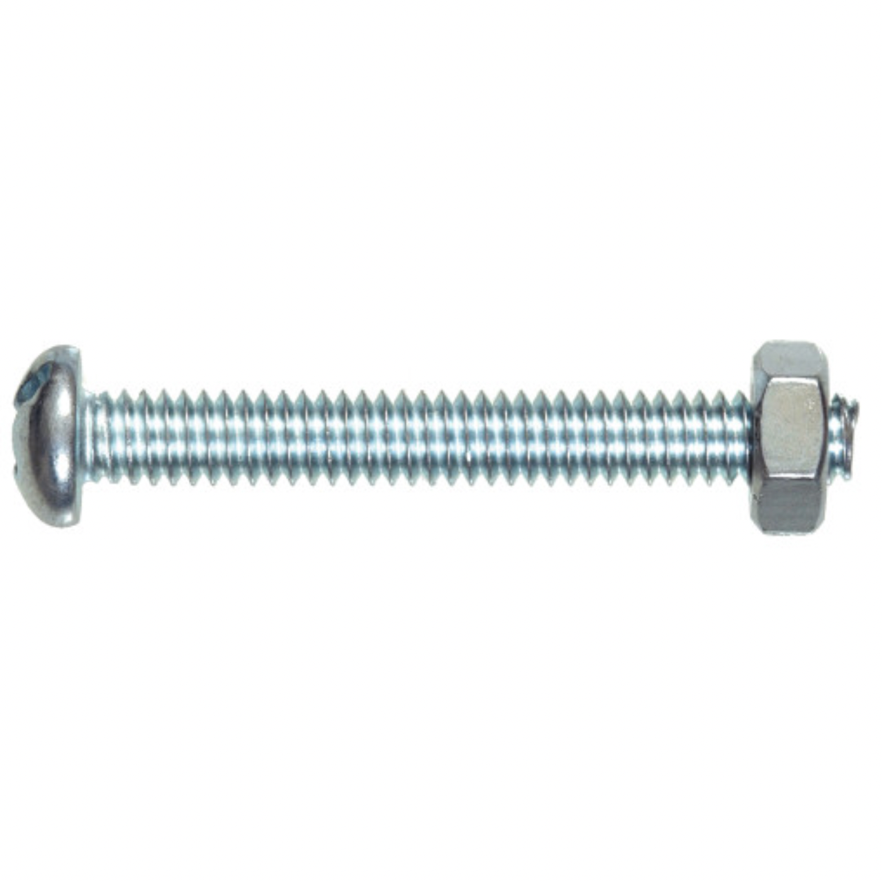 Round-Head Combo Stove Bolts With Nuts (1/4"-20 X 3") - 3 PC