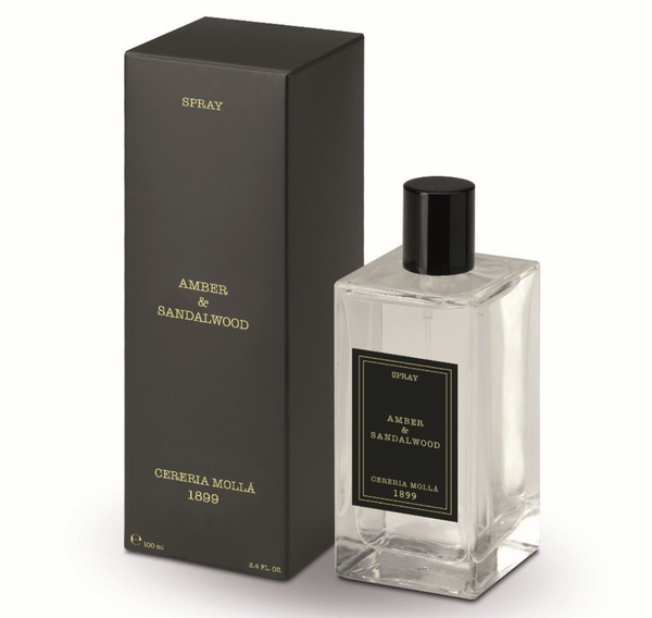 Cereria Molla - Amber & Sandalwood Room Spray & Body Mist – 3.4oz