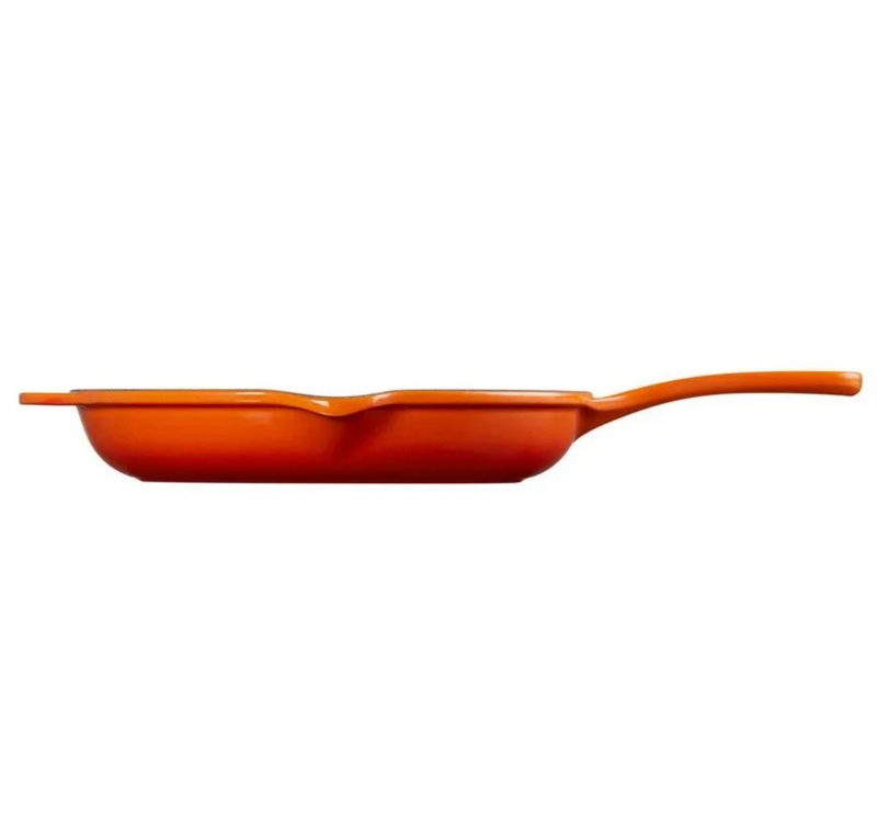 Le Creuset Classic 9 Flame Orange Enameled Cast Iron Skillet + Reviews