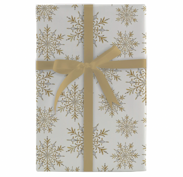 Lux Snowflake Gift Wrap Roll on High Quality Paper - 30" x 10' Roll –  Local Delivery Only