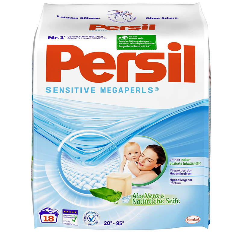 Persil Sensitive Megaperls Laundry Detergent for Allergy Sufferers and Babies – 18 load – Imported from Germany