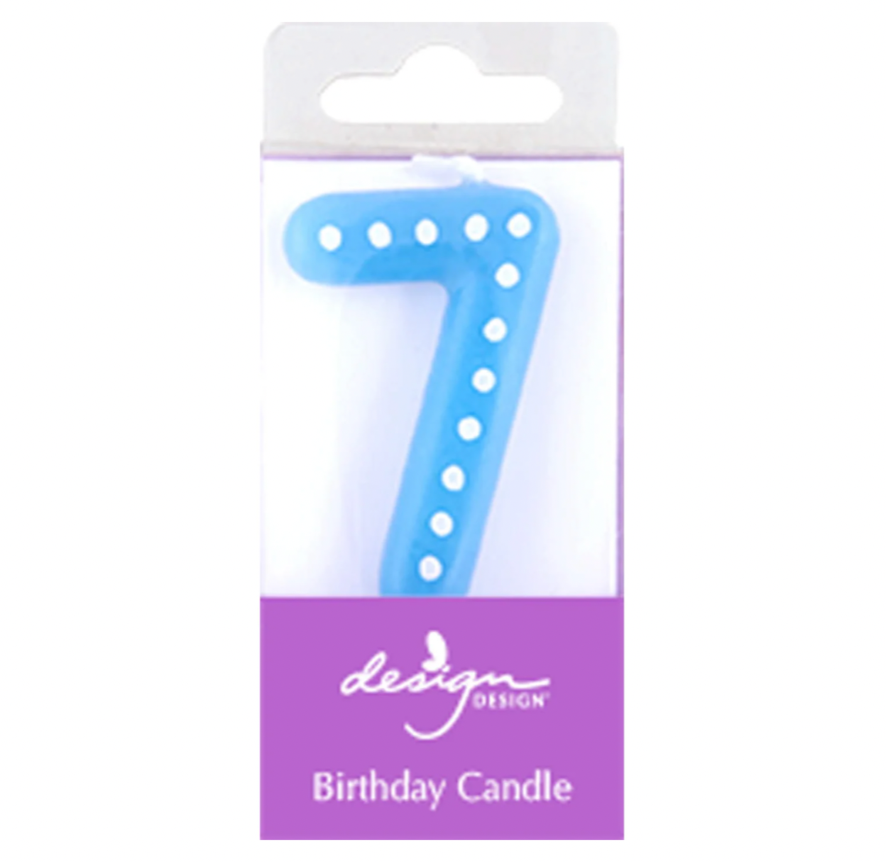Marquee Number Birthday Candle – #7 – Assorted Colors