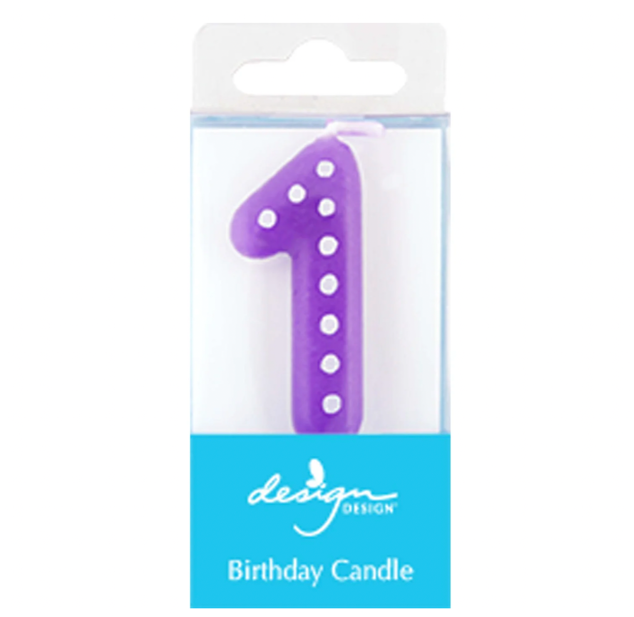 Marquee Number Birthday Candle – #1 – Assorted Colors