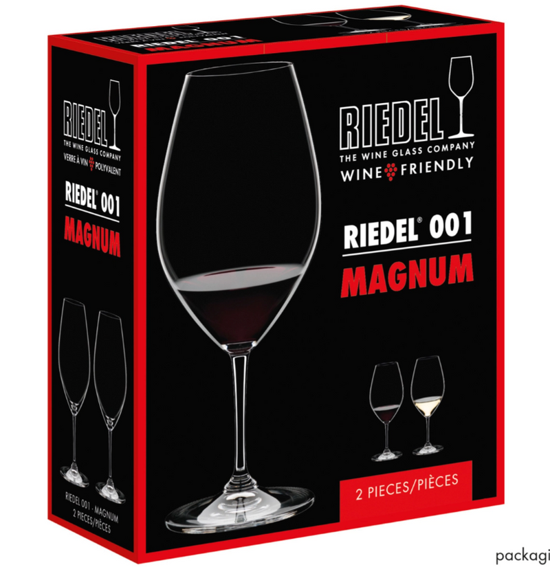 Riedel Magnum Wine Friendly Crystal Wine Glasses – Set 2 – 35oz.