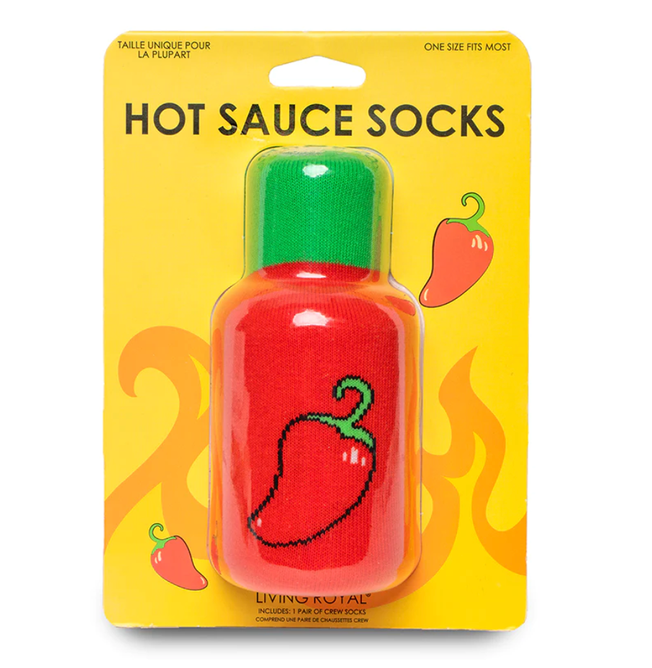 Living Royal 3D Crew Socks – Hot Sauce