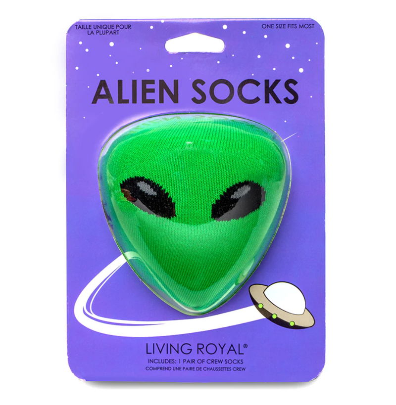Living Royal 3D Crew Socks – Alien
