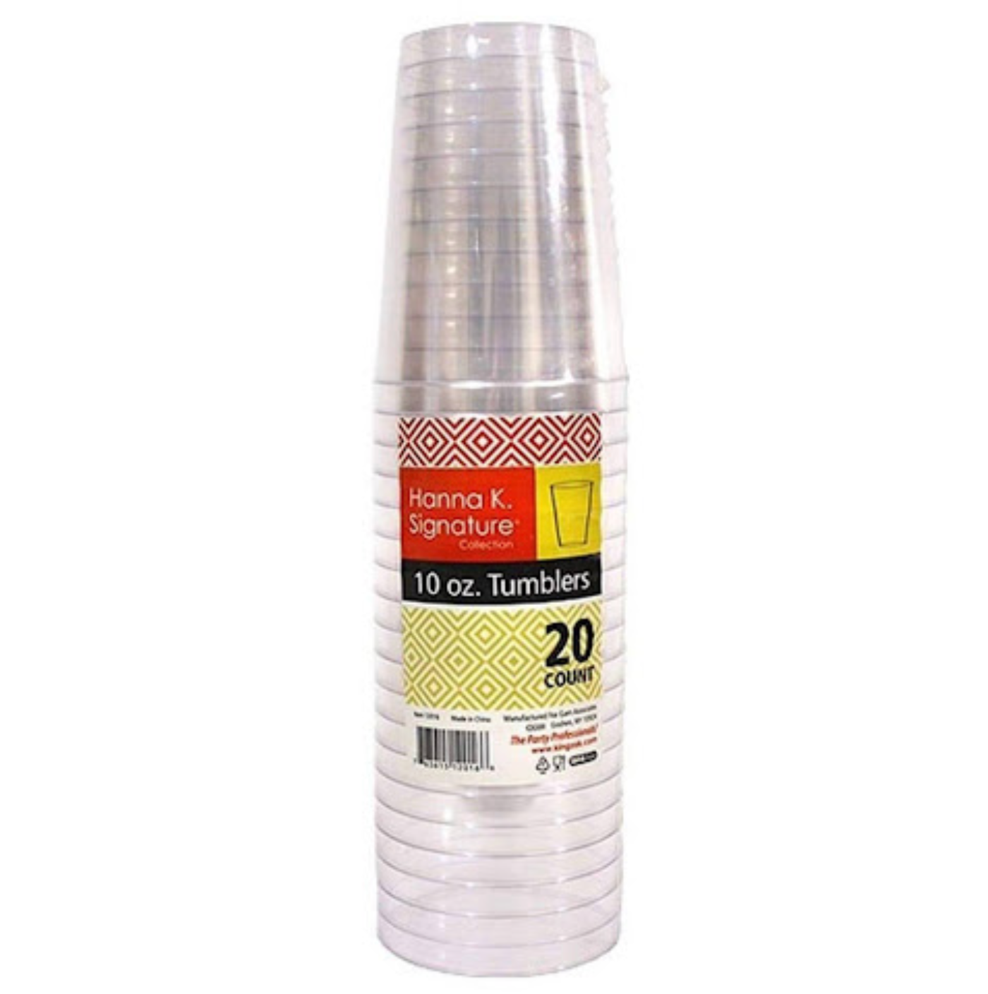 Clear Disposable Plastic Tumblers – 10 oz – 20 Count