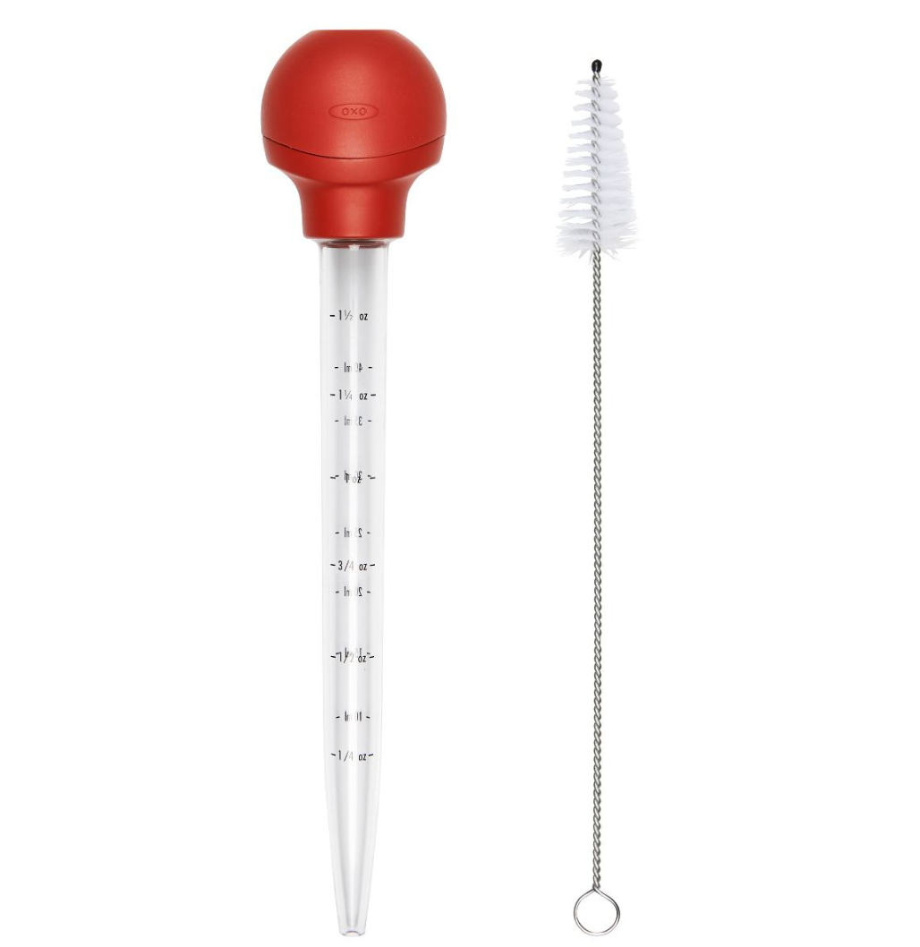 OXO Good Grips Baster With Cleaning Brush – Red