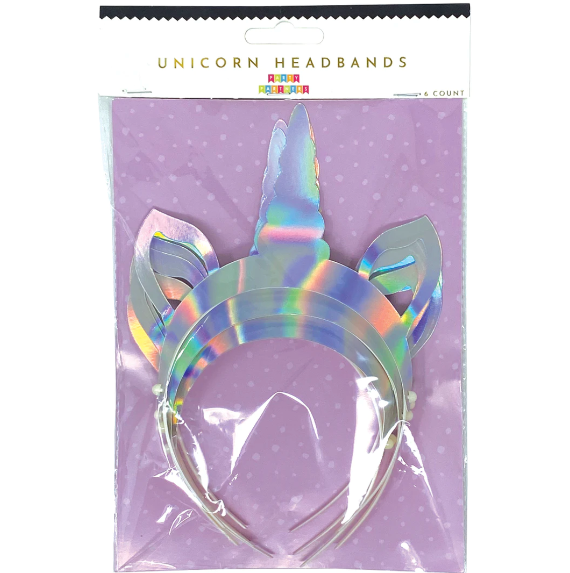 Iridescent Unicorn Headband – Set of 6