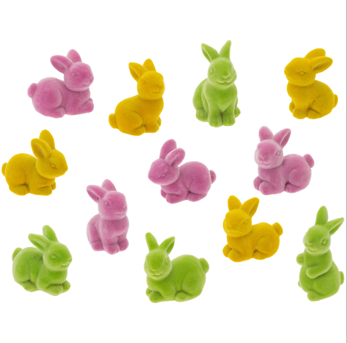 Mini Velvet Bunnies – Assorted Colors – Sold Individually