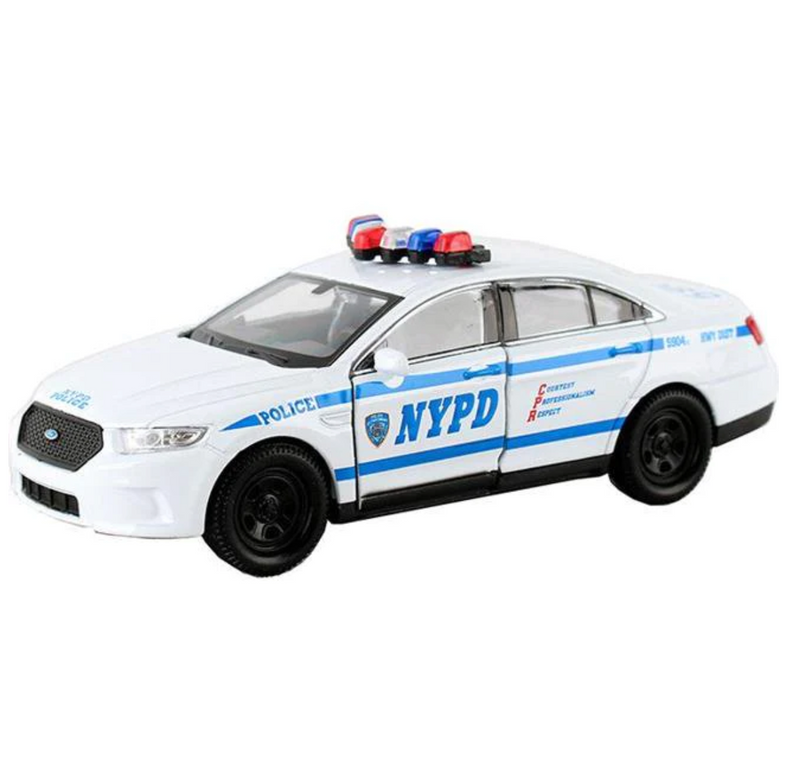 NYPD Small Pullback Ford Interceptor Police Car – 4.25" x 1.5"