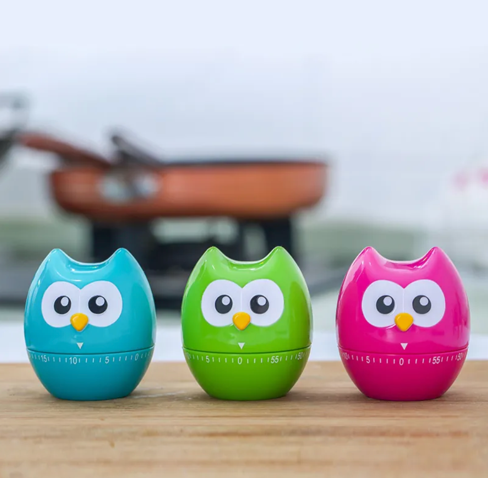 Joie Hoot Owl Kitchen Timer – Assorted Colors – Each Sold Separately