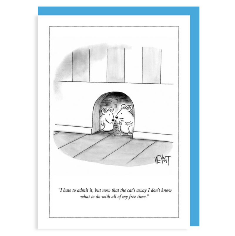 New Yorker Note Card - Free Time