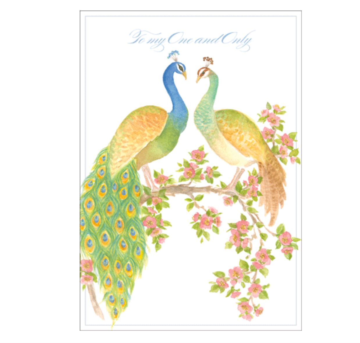 Caspari My One and Only Anniversary Card – 1 Card & 1 Envelope