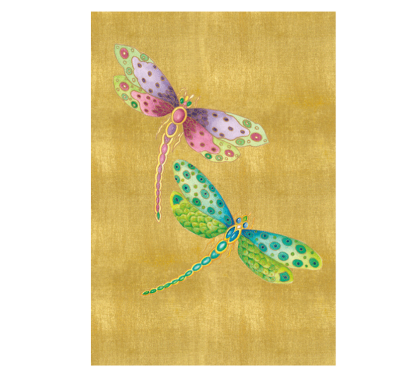 Caspari Dragonfly Anniversary Card – 1 Card & 1 Envelope