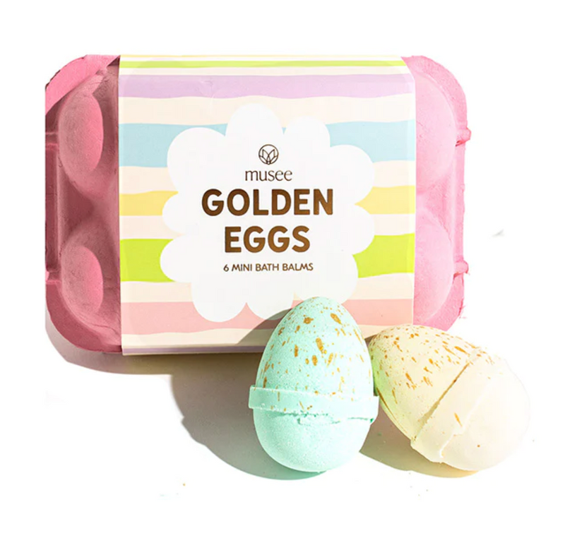 Musee Bath Bombs – Pink Golden Eggs – Set of 6