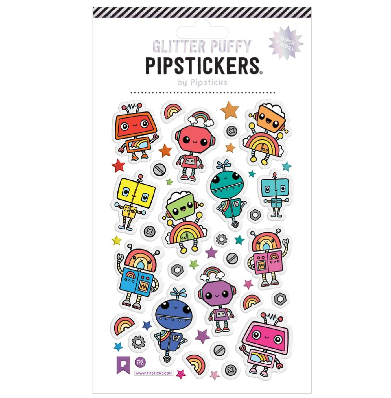 Pipsticks Puffy Stickers – Robots