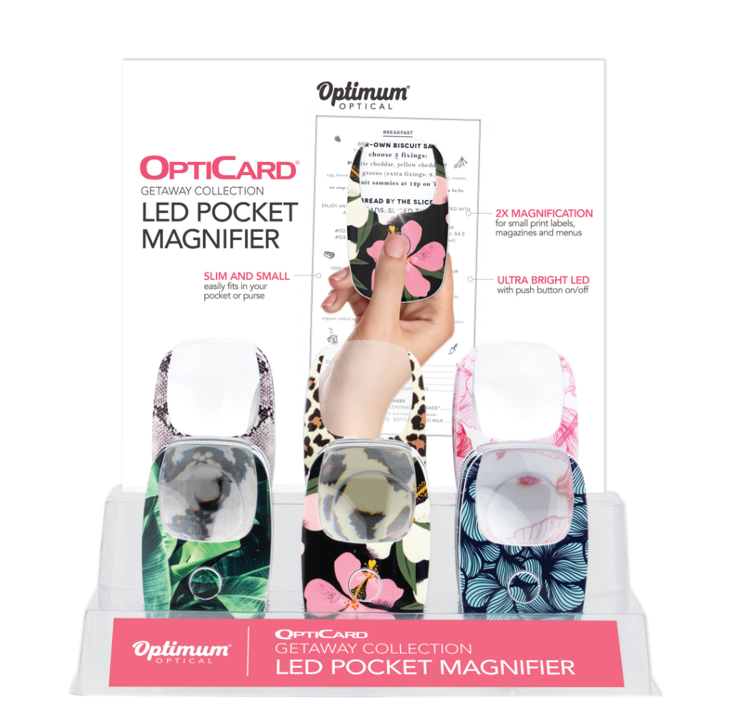 Opticard LED Pocket Magnifier – Each Sold Separately