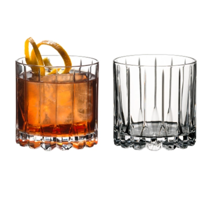 Riedel Drink Specific Collection – Crystal Rocks Glasses – Set of 2 – 10oz.